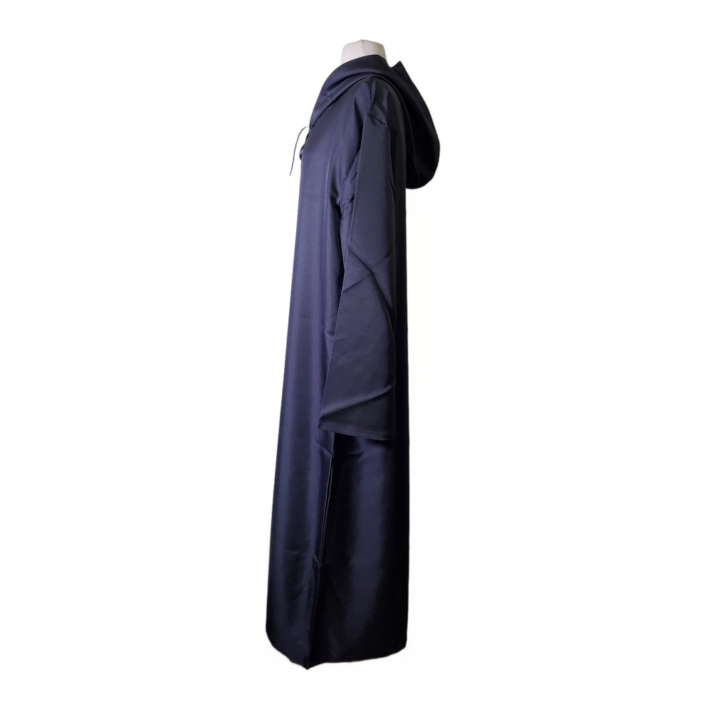 Costume Cloak Men Black Classic Star Wars Long Hooded Halloween Cosplay Overcoat - Picture 2 of 14